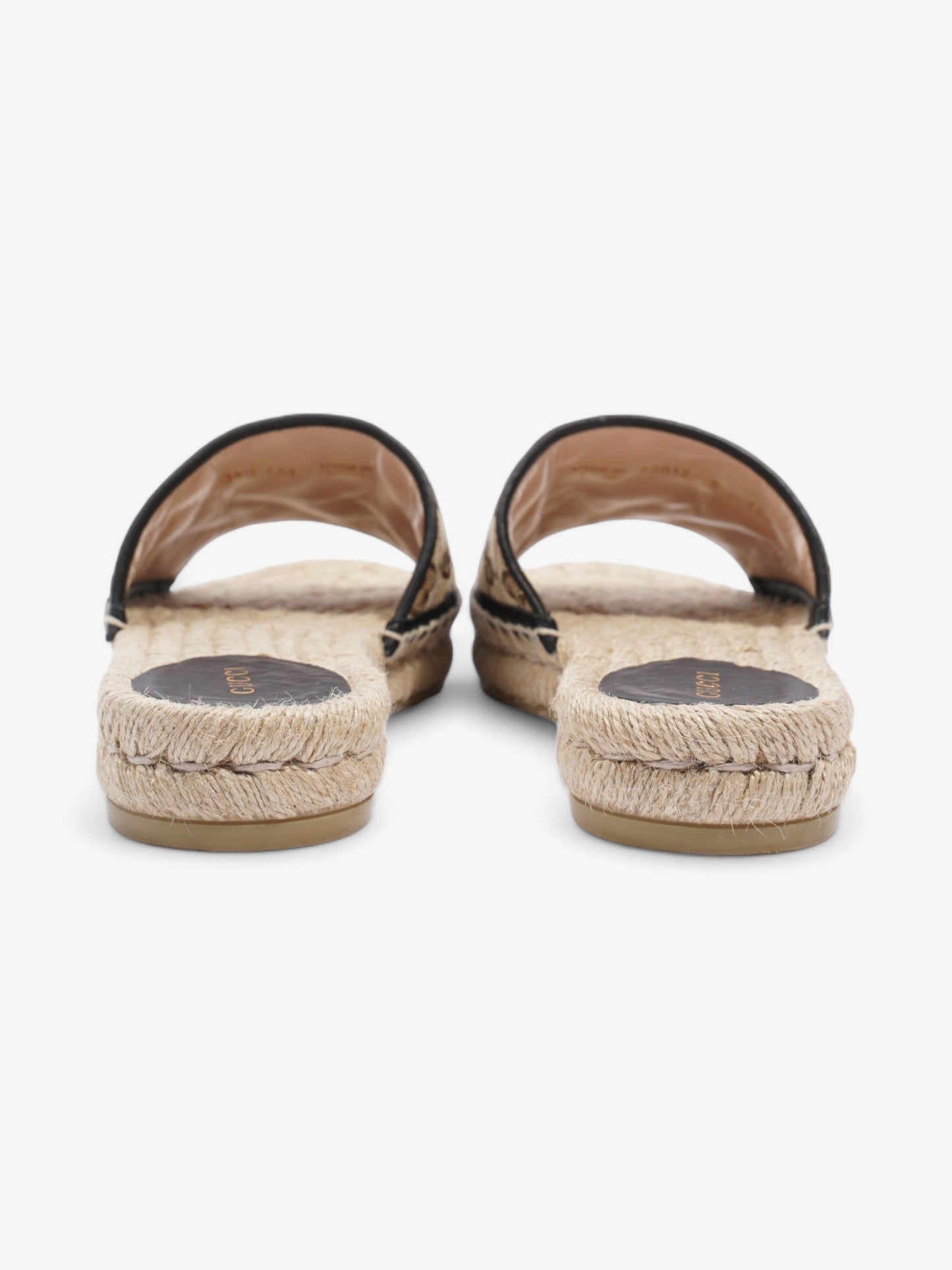 Gucci GG Espadrille Slides GG Supreme Canvas EU 38.5 UK 5.5