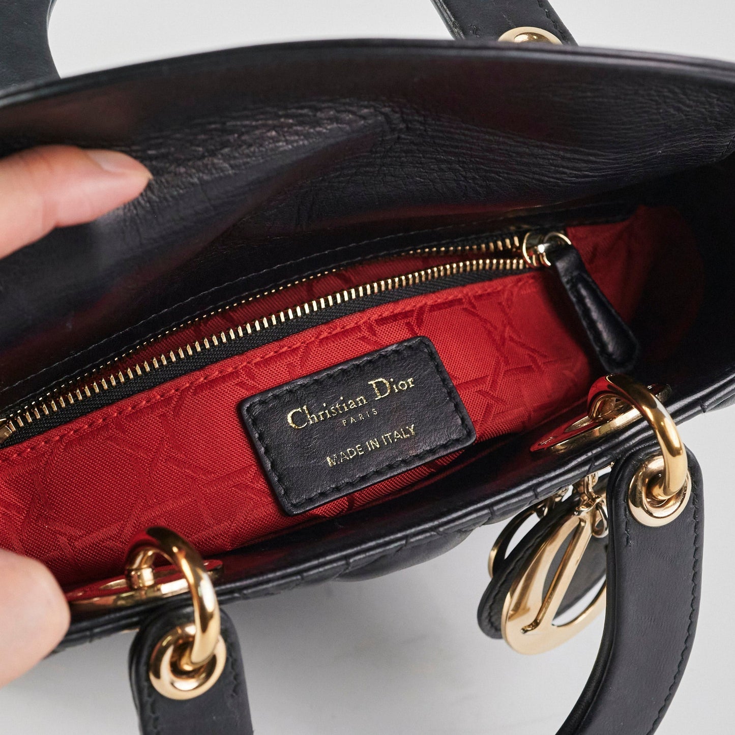Dior Lady Dior ABC Small Black