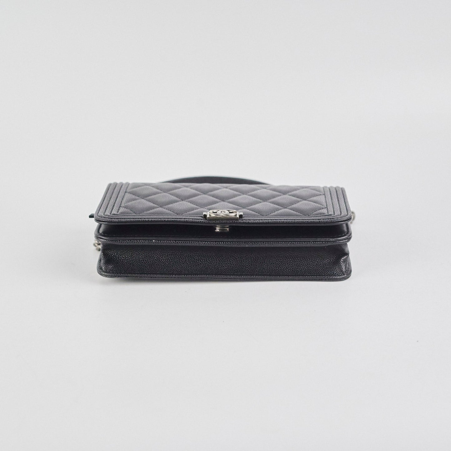 Deal of The Week - Chanel Boy Caviar Black Wallet On Chain WOC