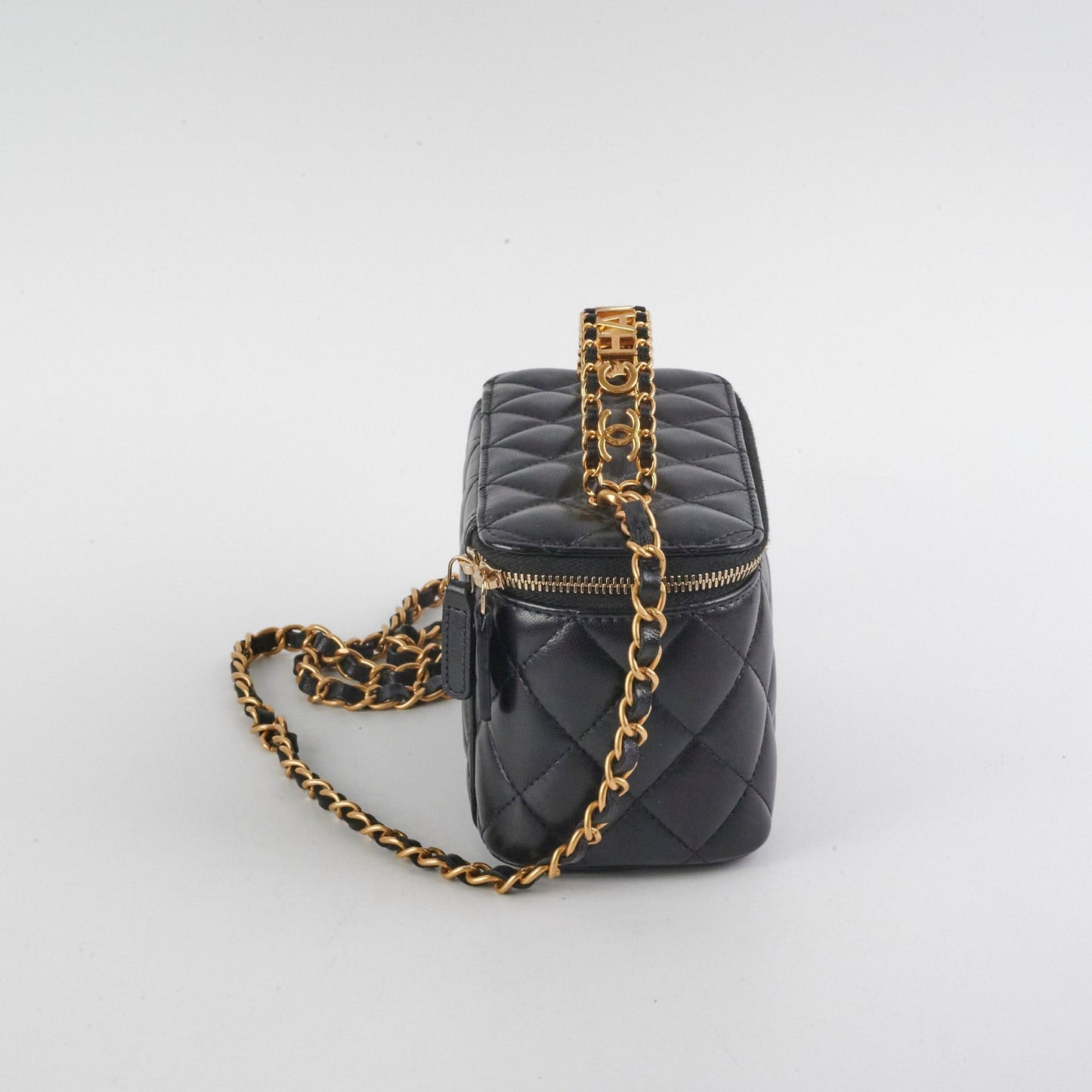 Chanel Seasonal Vanity Top Handle Black