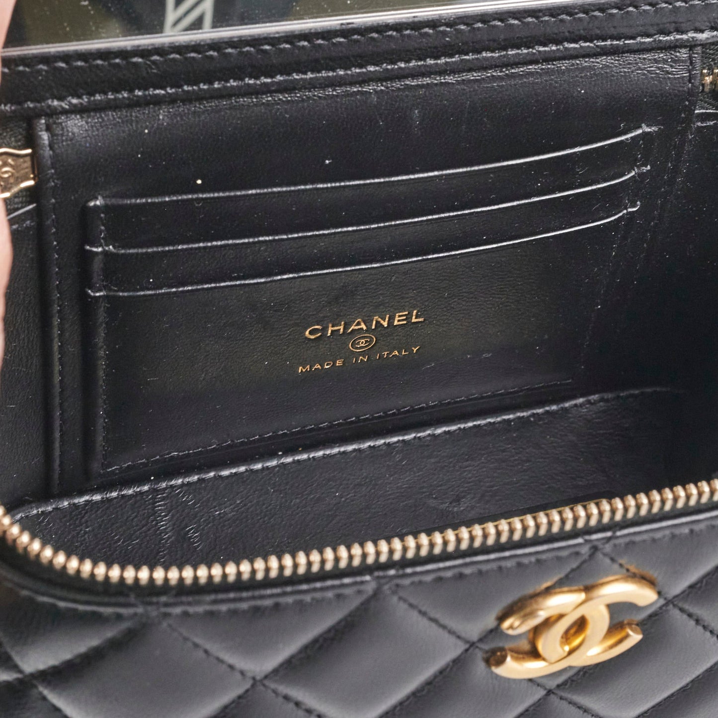 Chanel Seasonal Vanity Top Handle Black