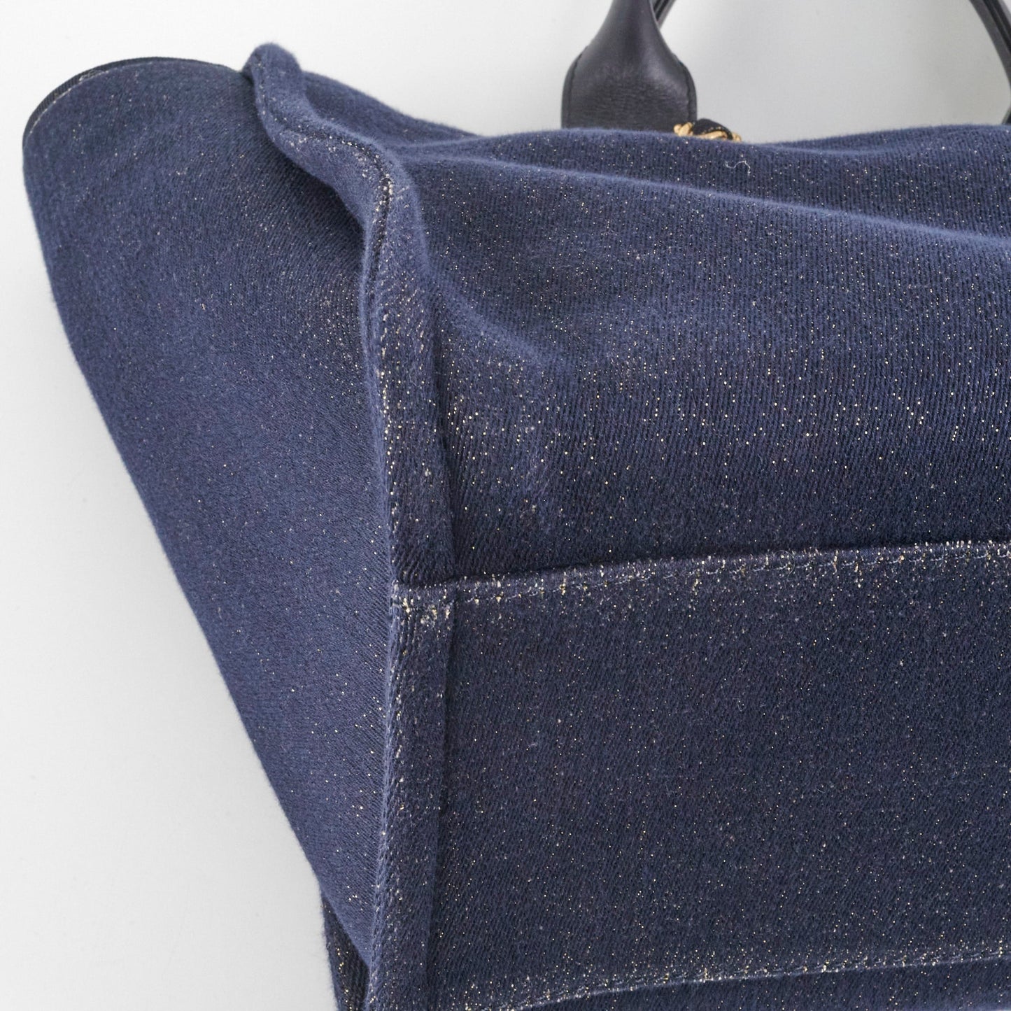 Chanel Deauville Tote Navy/Gold
