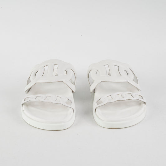 Hermes Extra Sandal Blanc Size 37