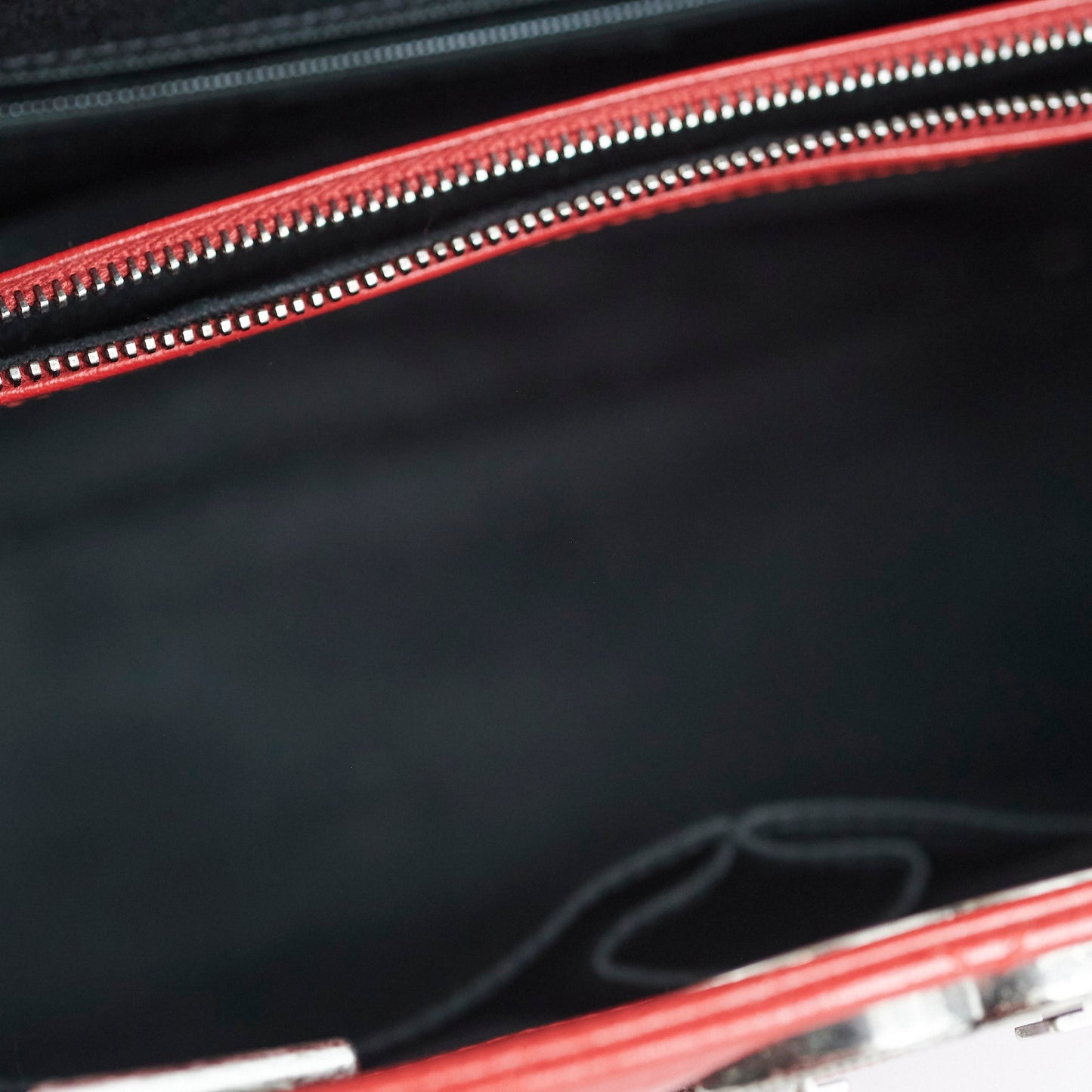 Chanel Quilted Tote Bag Calfskin Red