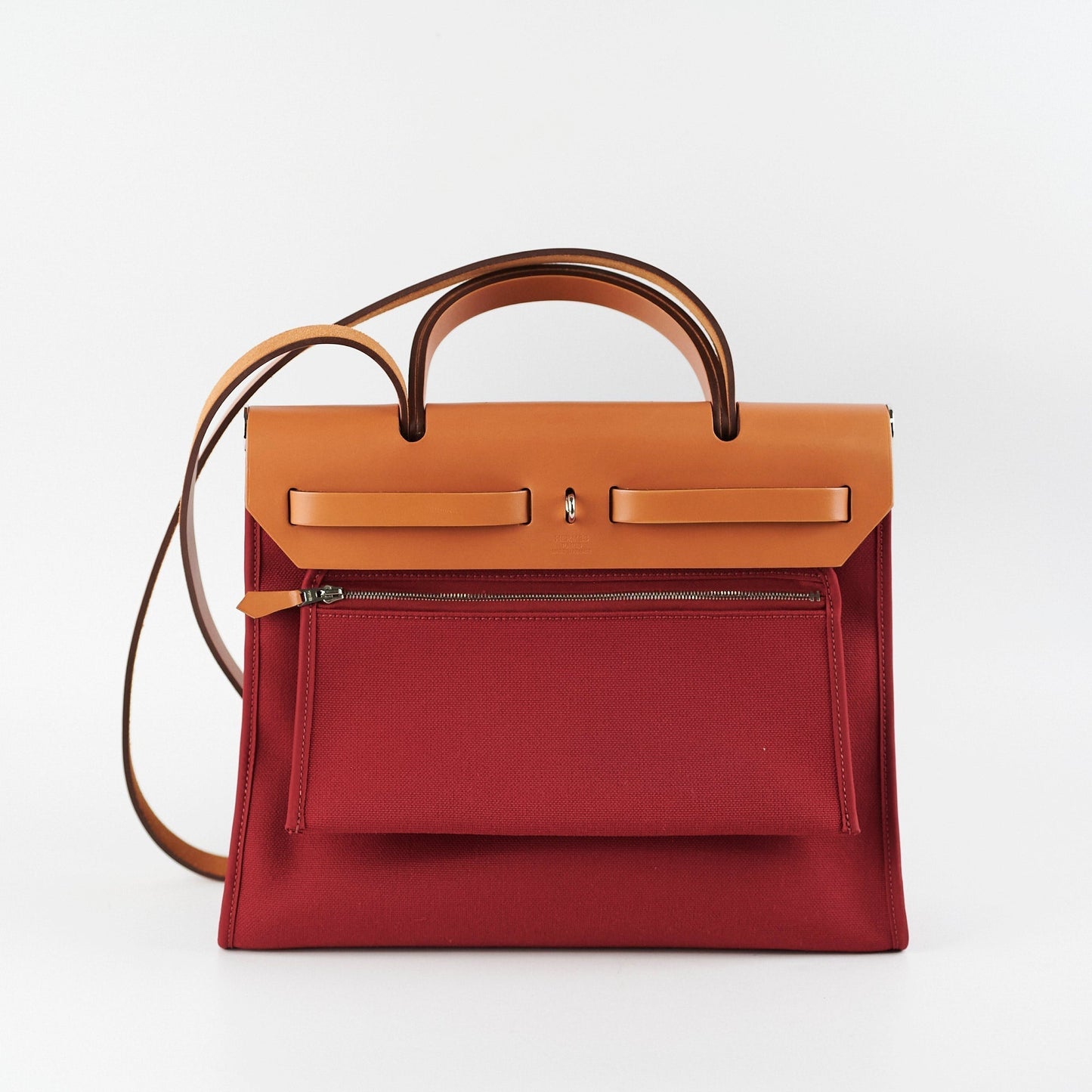Hermes Herbag 31 Red A Stamp