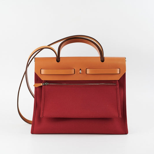 Hermes Herbag 31 Red A Stamp
