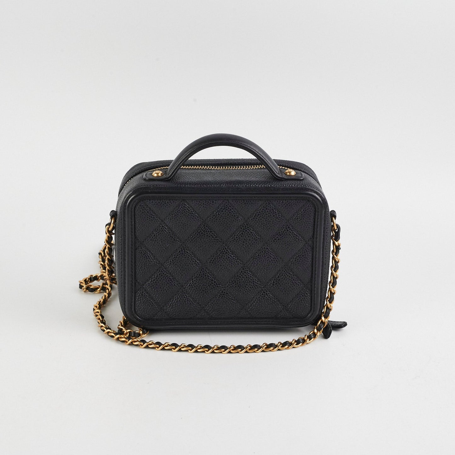Chanel Filigree Small Caviar Vanity Black