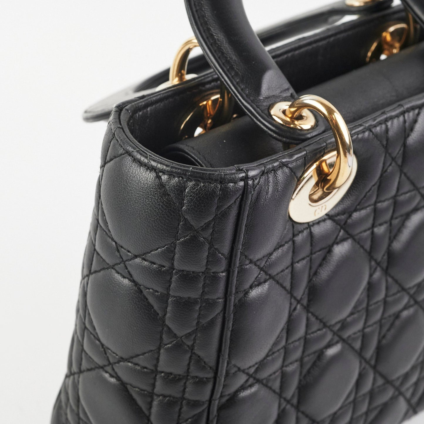 Christian Dior Lady Dior Small Black Lambskin