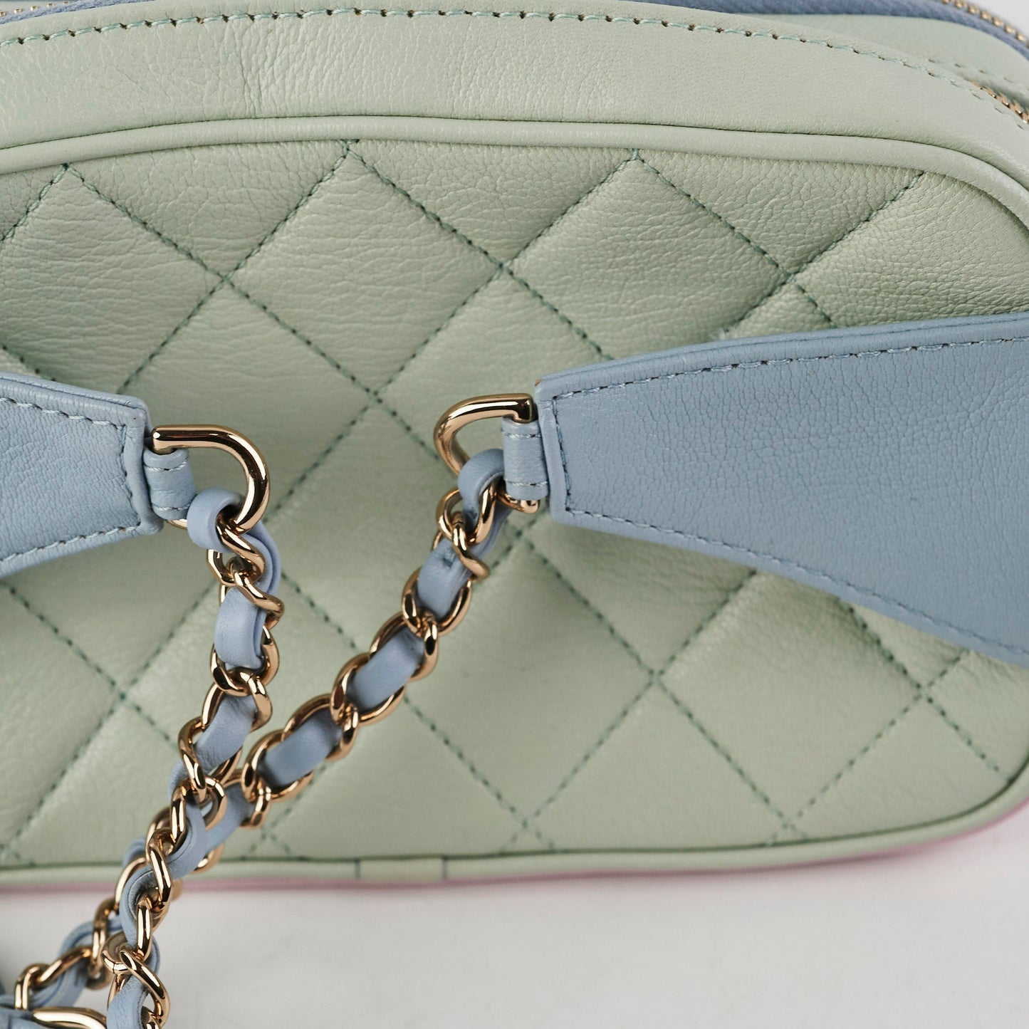Chanel Goatskin Quilted Waist Bag Pastel