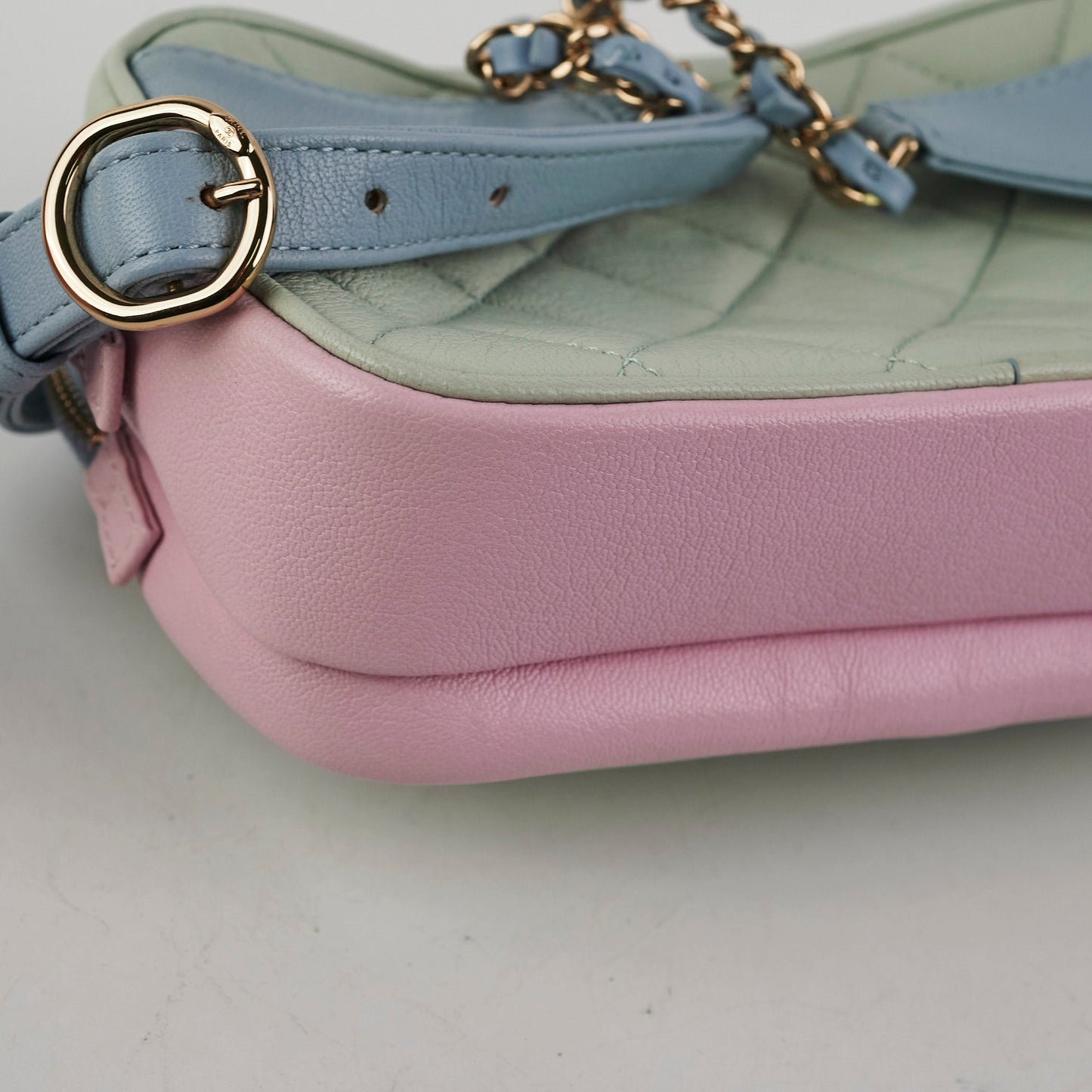 Chanel Goatskin Quilted Waist Bag Pastel