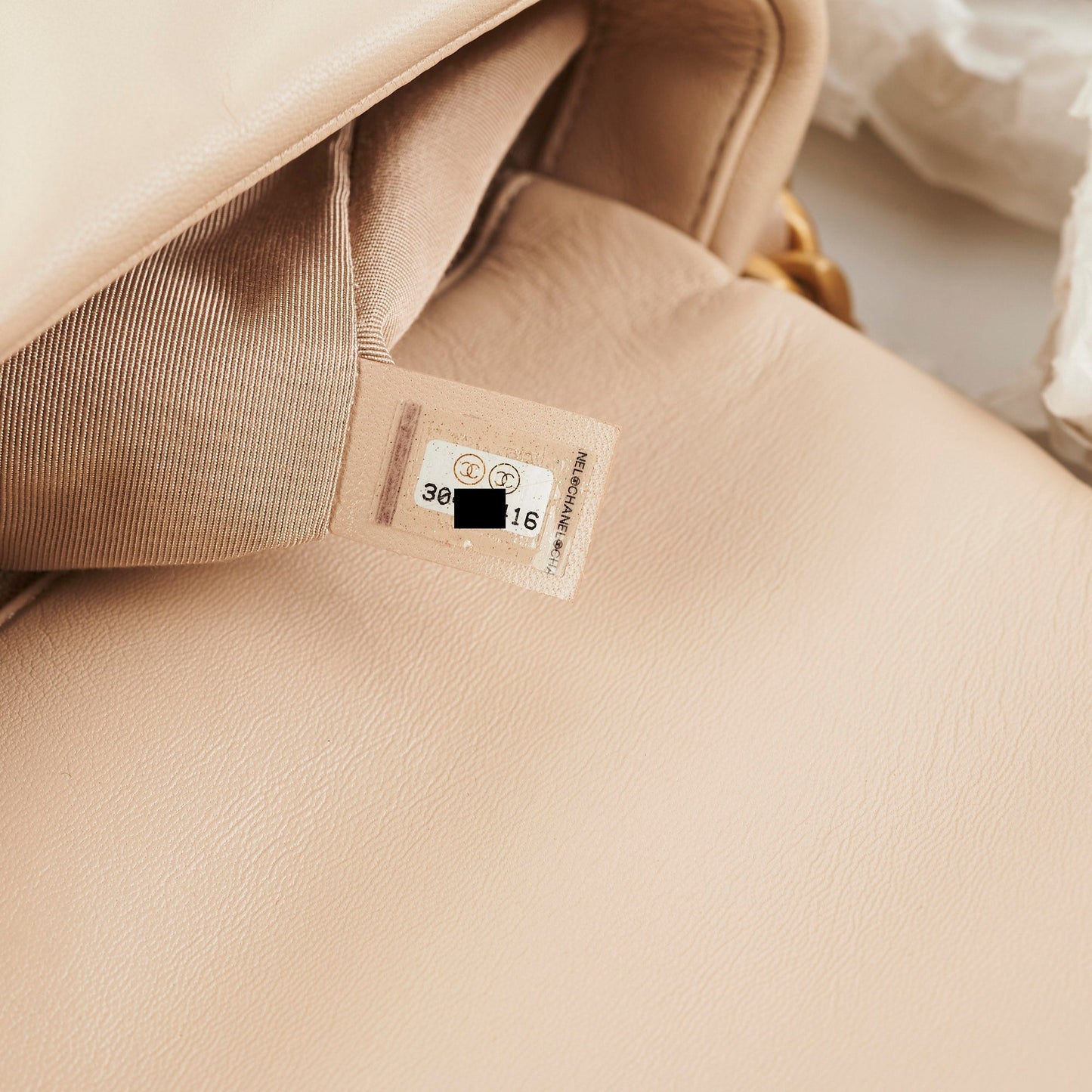 ITEM 19 - Chanel Small 19 Light Beige