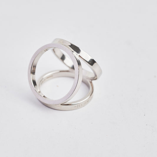 Hermes Palladium Scarf Ring
