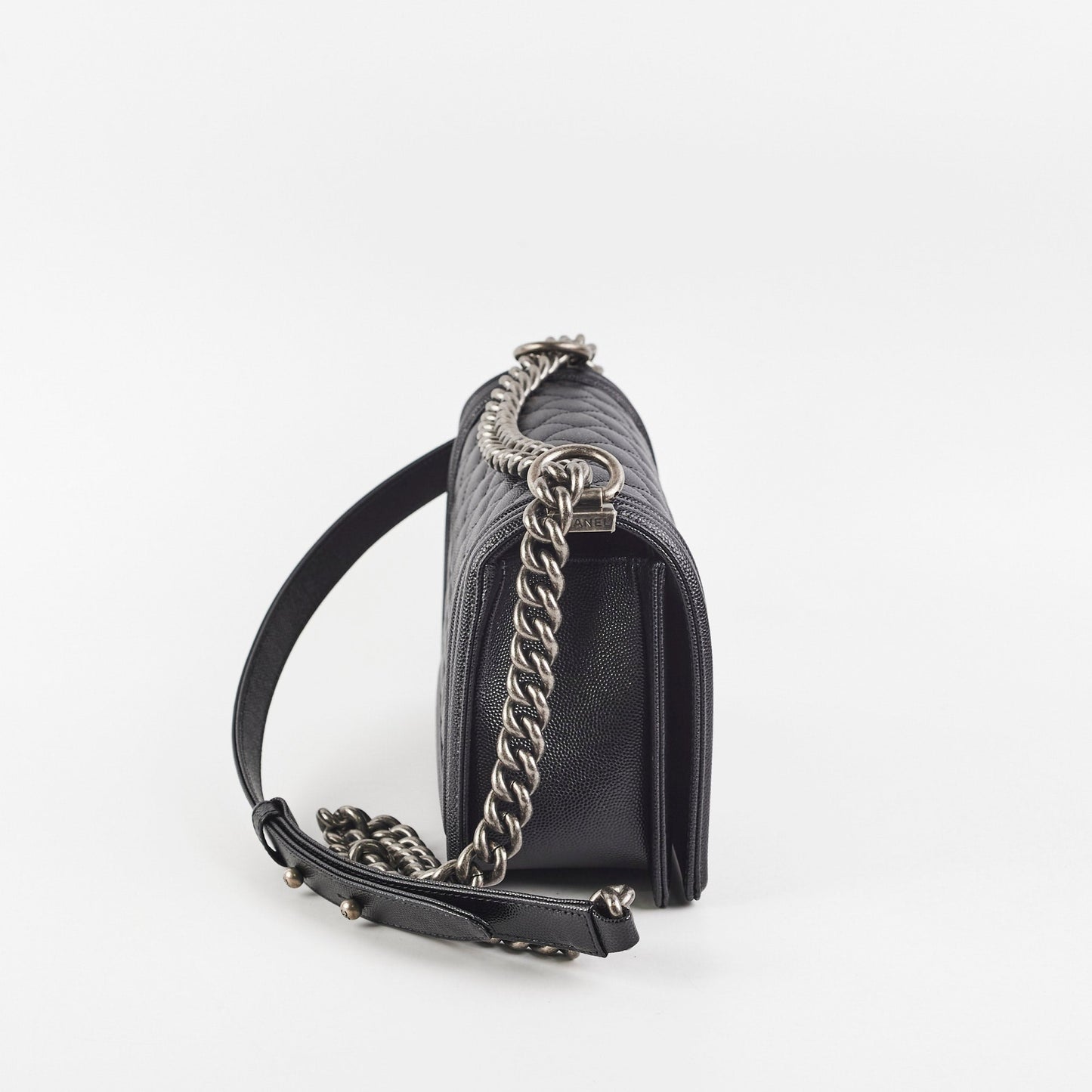 Chanel Caviar Old Medium Boy Black