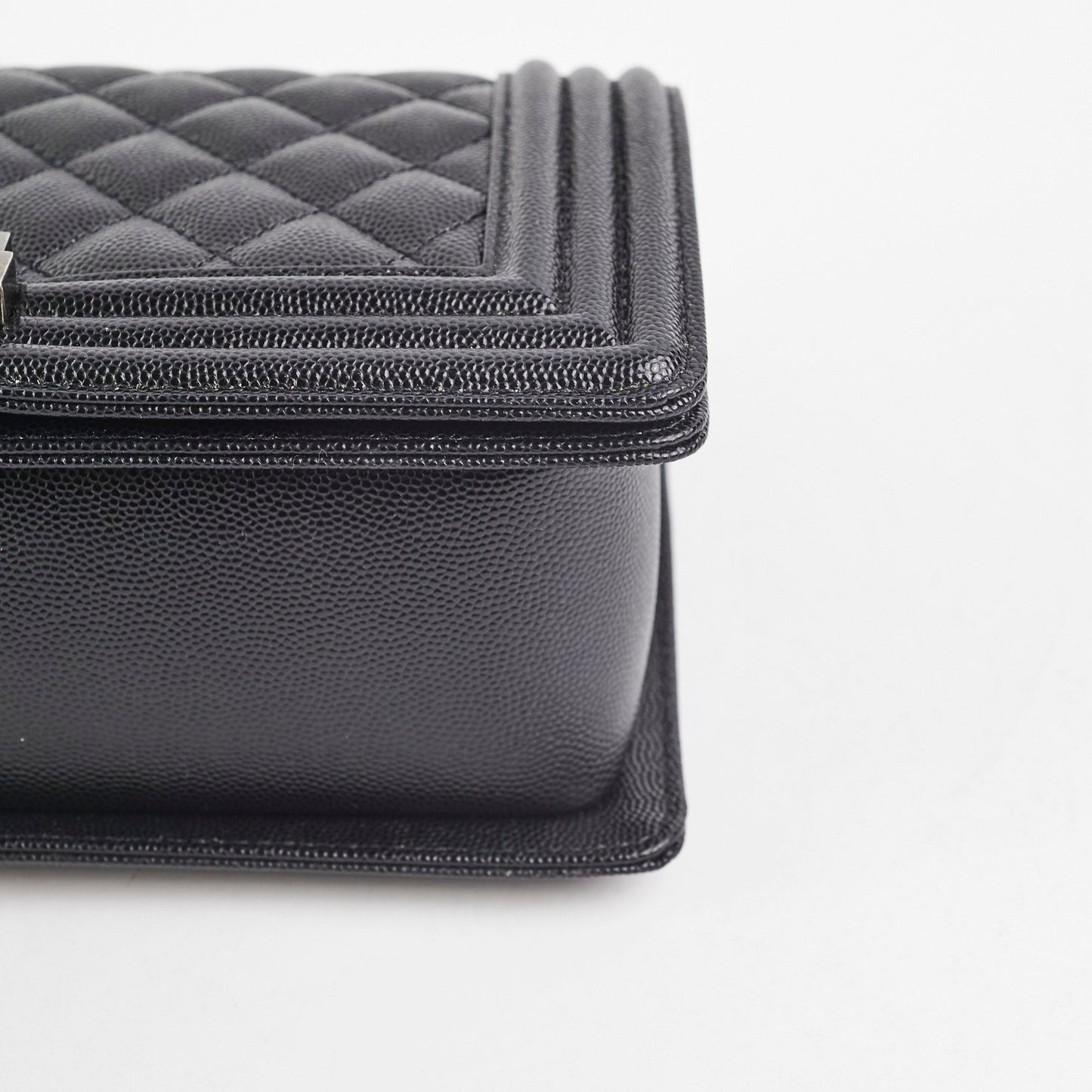 Chanel Caviar Old Medium Boy Black