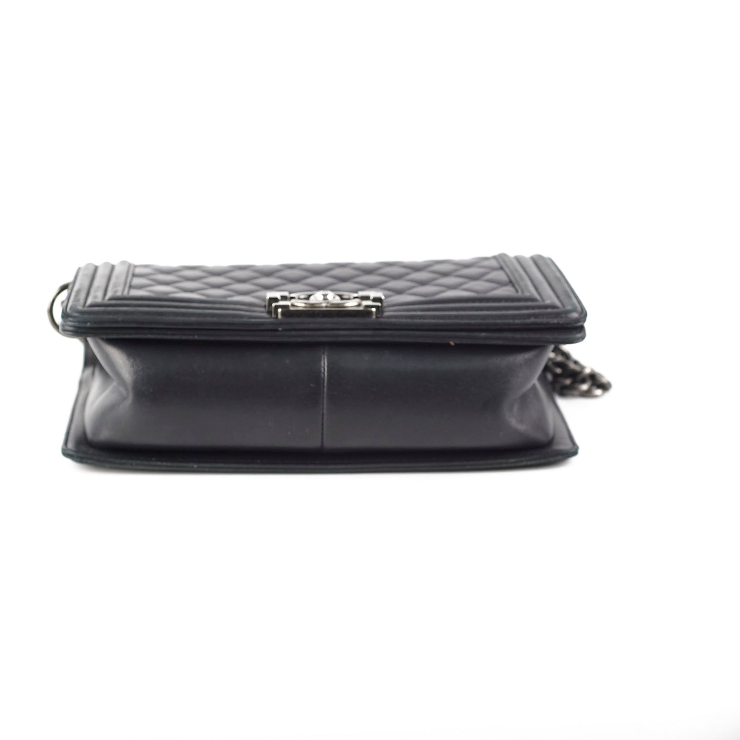Chanel Old Medium Boy Lambskin Black