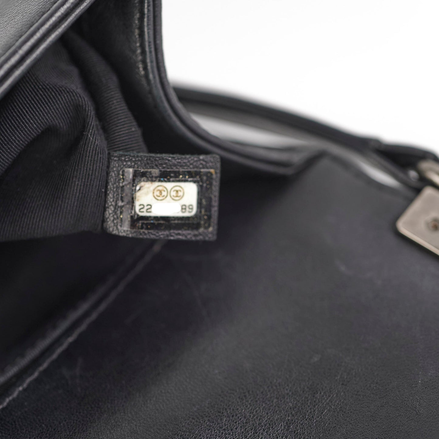 Chanel Old Medium Boy Lambskin Black