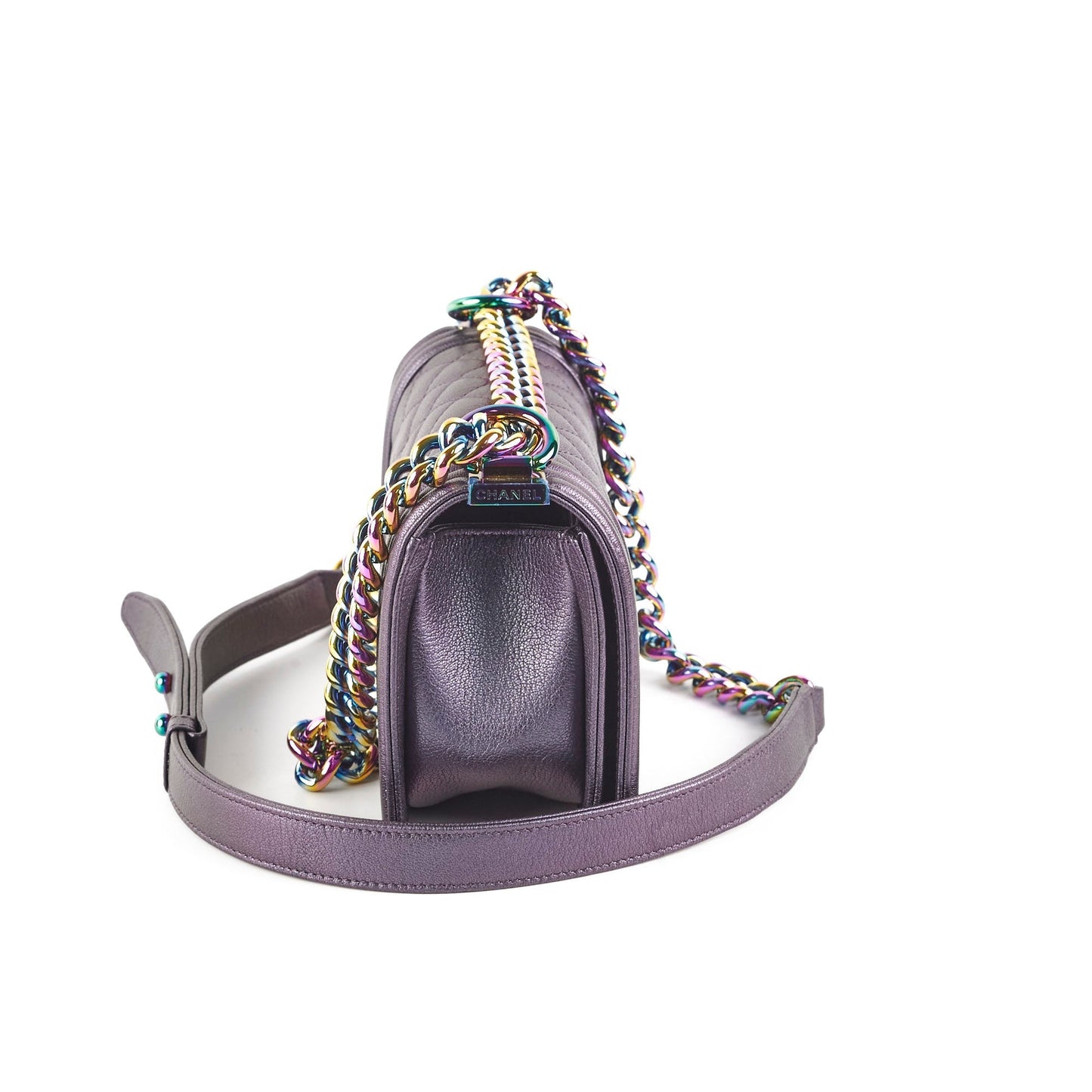 Chanel Small Boy Mermaid Purple Iridescent - Series 21