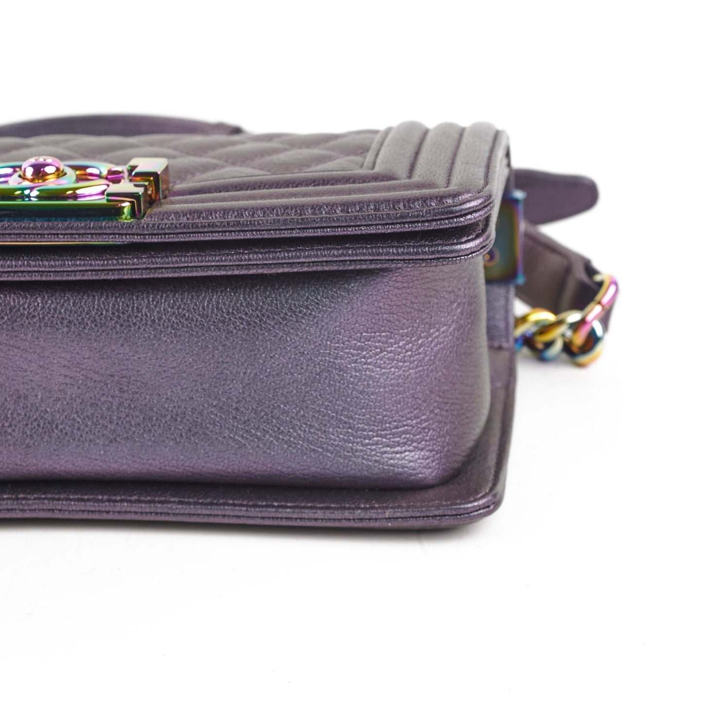 Chanel Small Boy Mermaid Purple Iridescent - Series 21