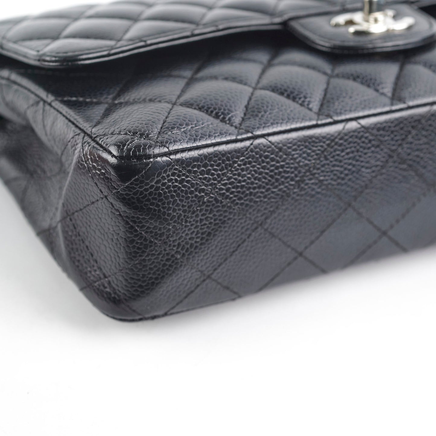 Chanel Caviar Medium/Large Double Classic Flap Black