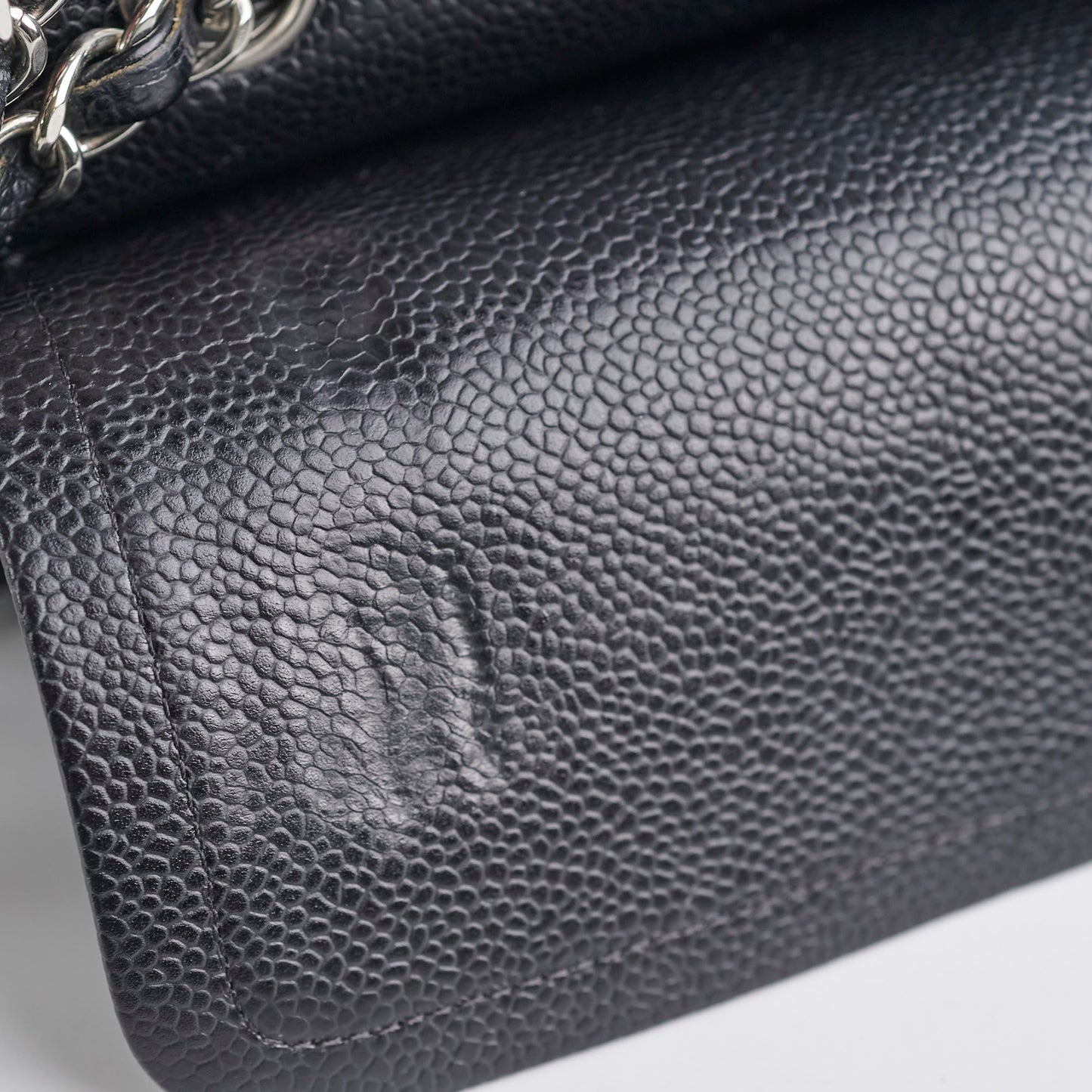 Chanel Caviar Medium/Large Double Classic Flap Black