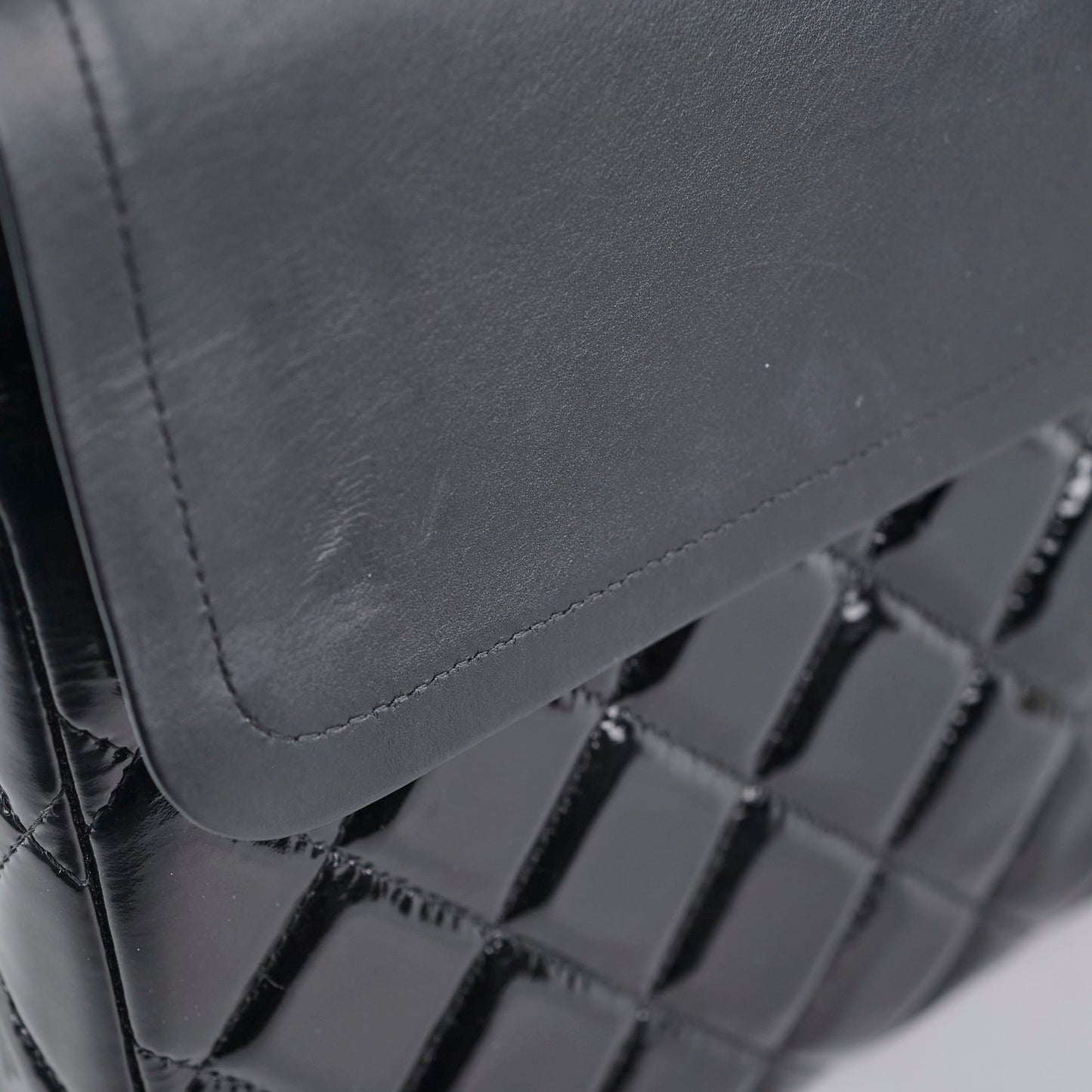Chanel Maxi Patent Flap Black 20 Series