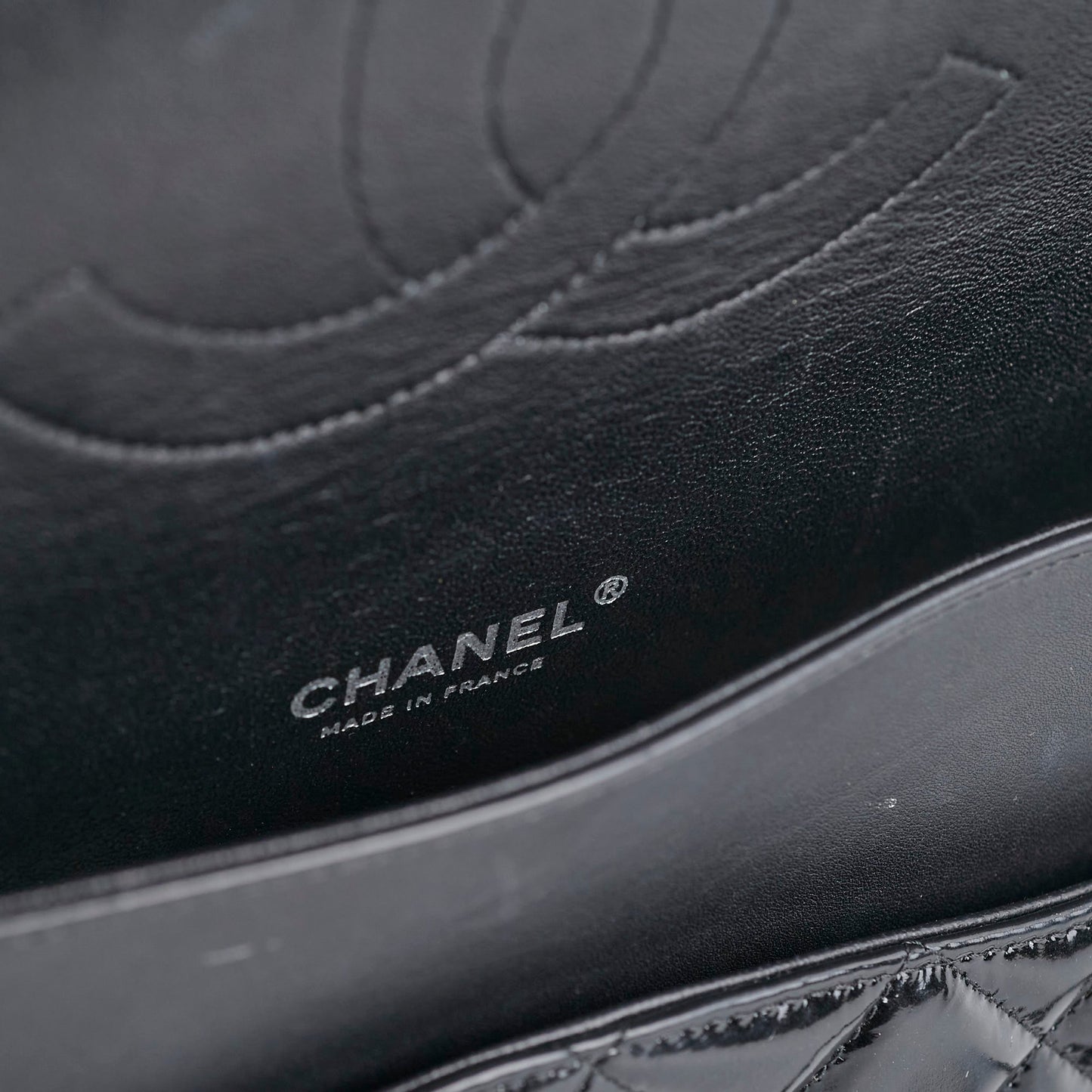 Chanel Maxi Patent Flap Black 20 Series