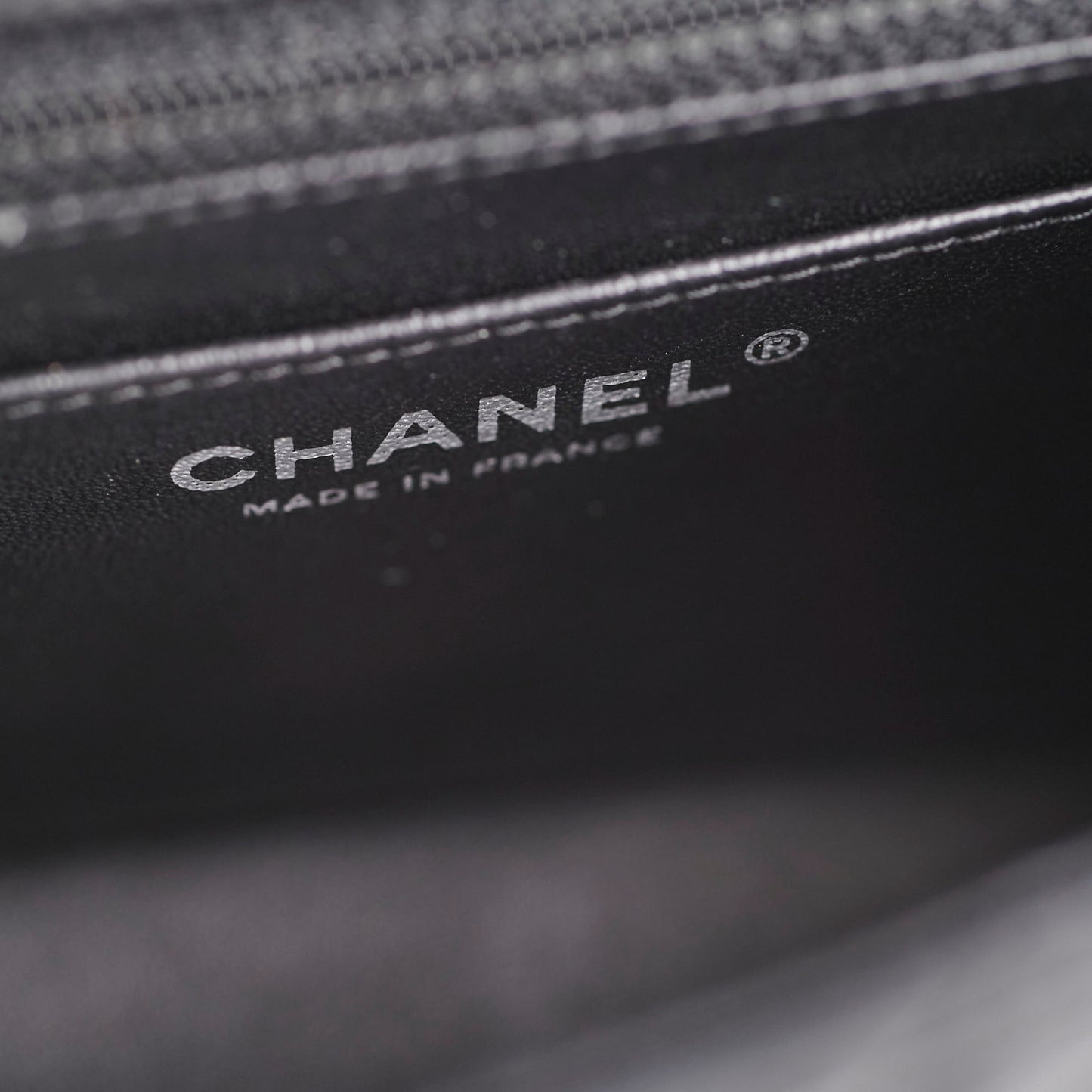 Chanel Mini Square Chevron So Black