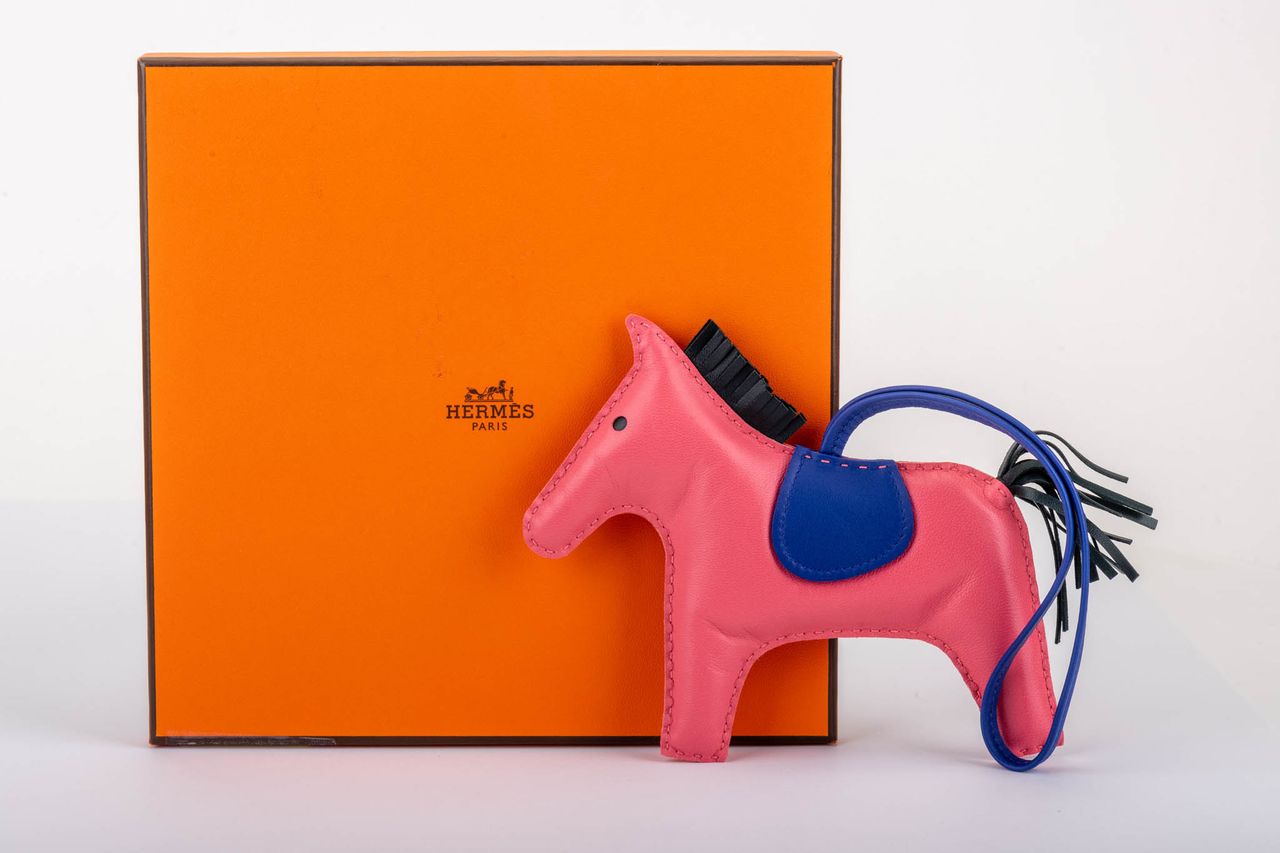 Hermes Grigri Rodeo Charm Rose Azalee