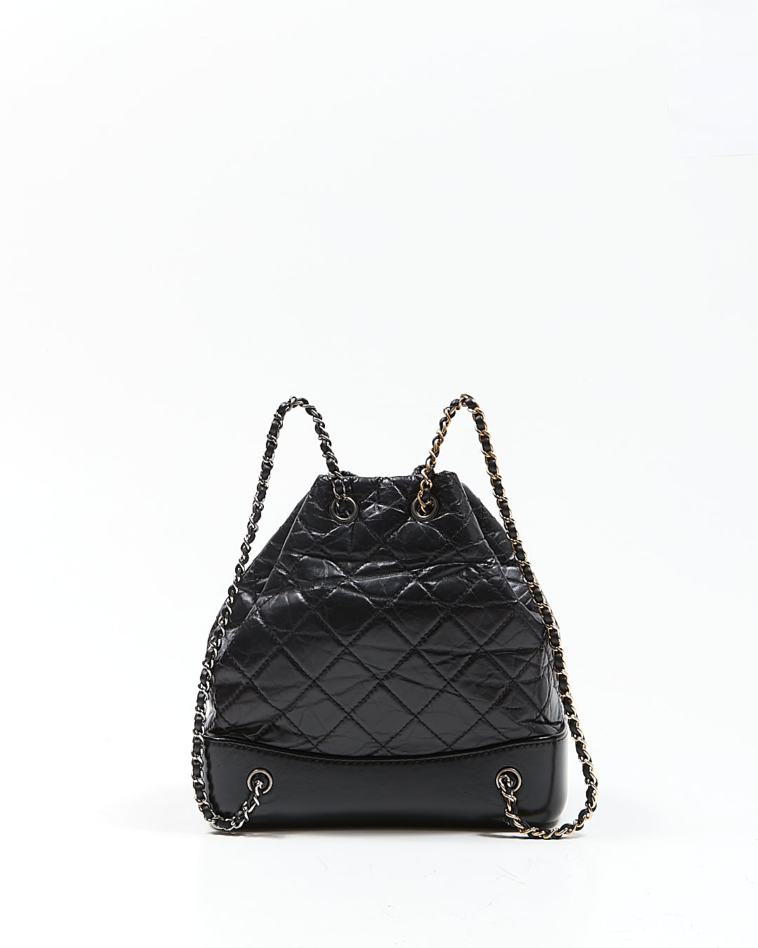 Chanel Black Quilted Lambskin Gabrielle Chain Backpack