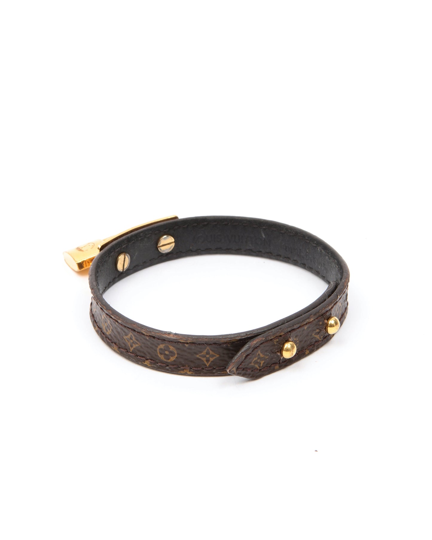 Louis Vuitton Monogram Lock Me Gold Bracelet