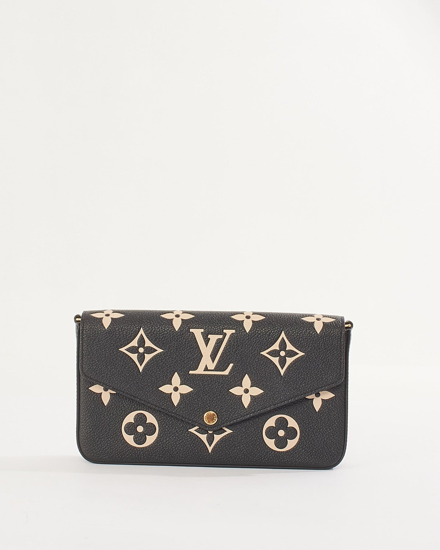 Louis Vuitton Bicolor Monogram Empreinte Leather Félicie Pochette Chain Bag
