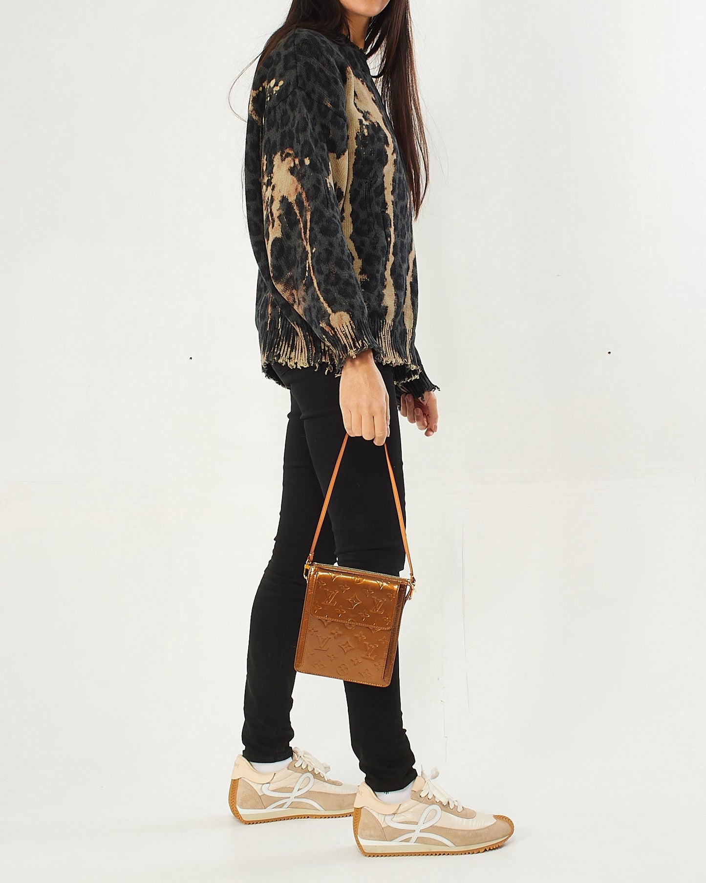 Louis Vuitton Bronze Monogram Vernis Motte Shoulder Bag