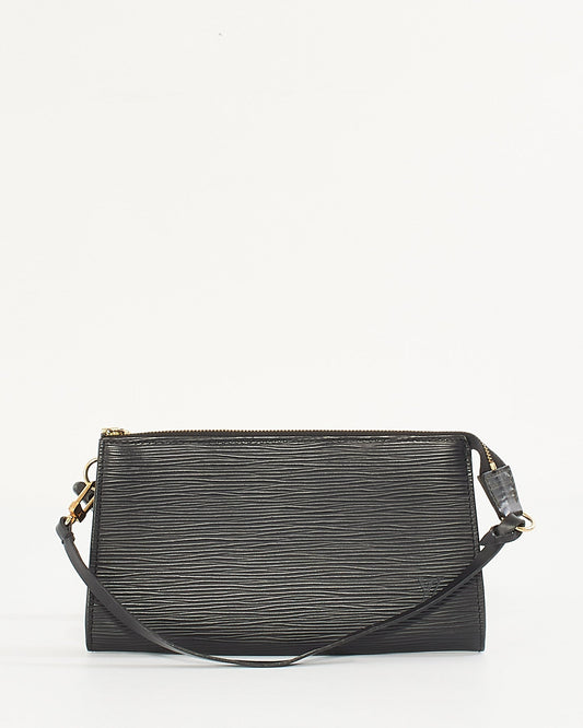 Louis Vuitton Black Epi Leather Pochette Shoulder Bag