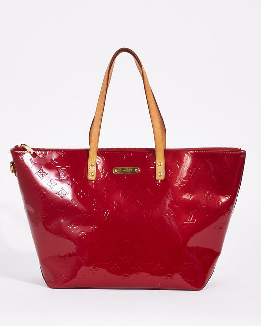 Louis Vuitton Red (Pomme D'Amour) Monogram Vernis Bellevue GM Tote