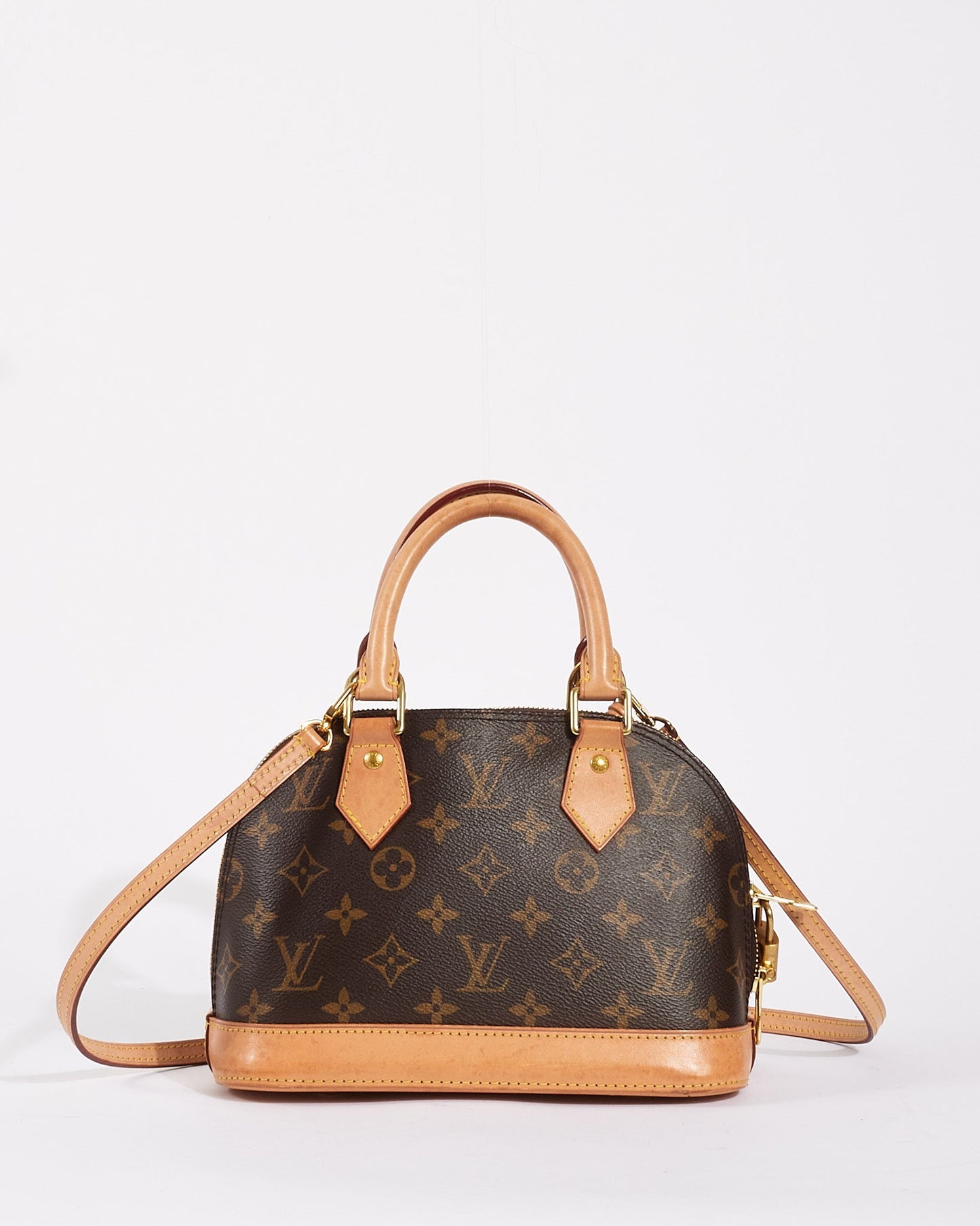 Louis Vuitton Monogram Canvas Alma BB Bag with Strap