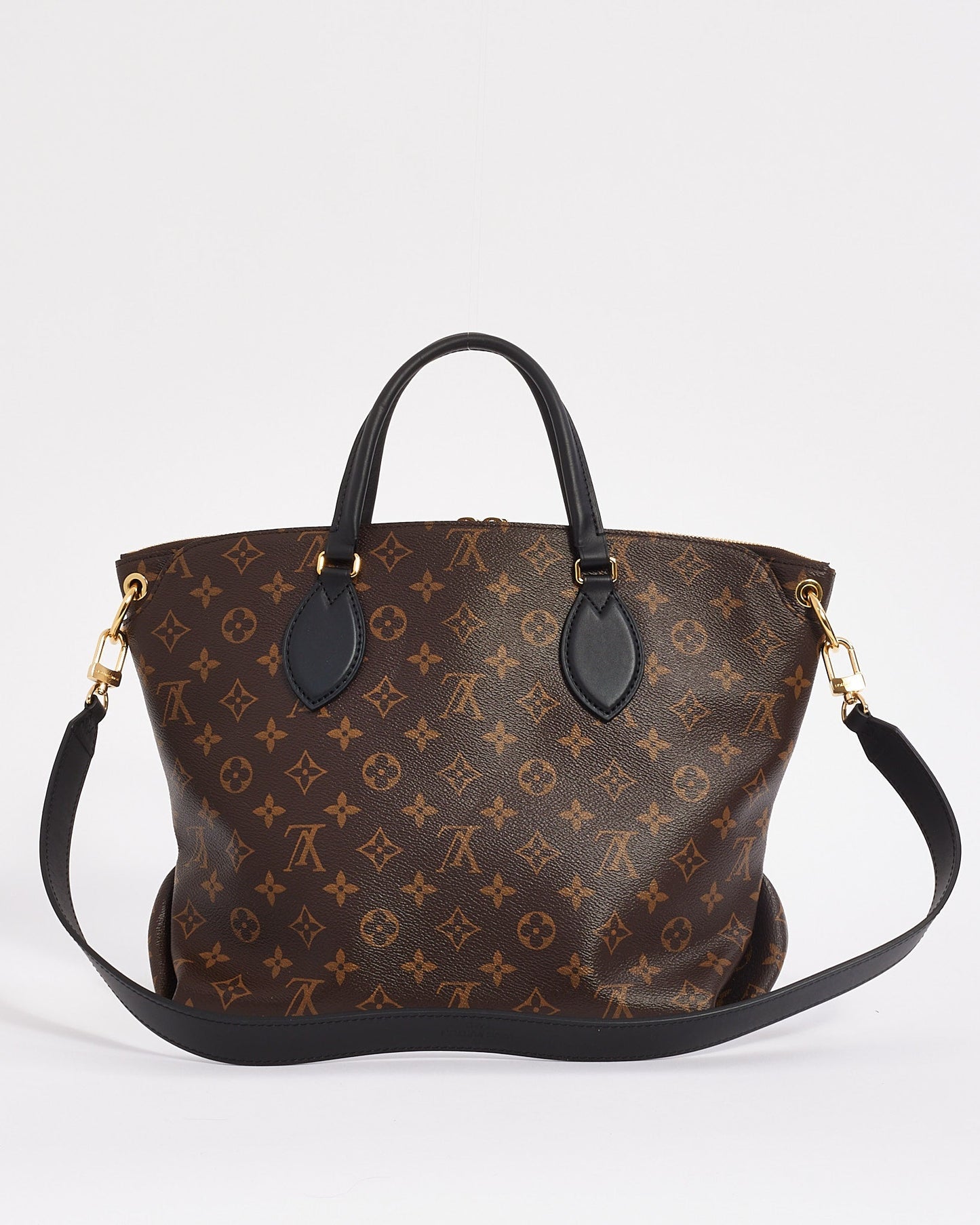 Louis Vuitton Black Monogram Canvas Flower Zip Tote MM