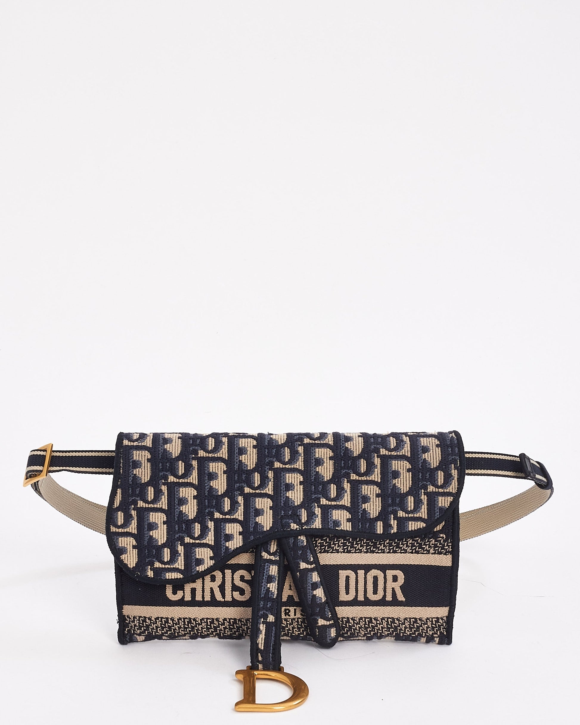 Dior Leather Canvas Clutch