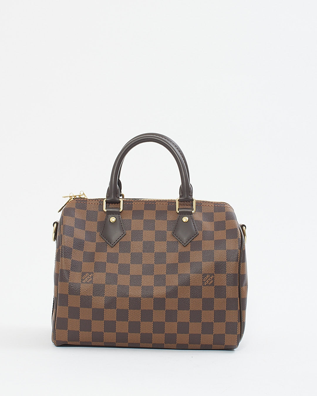 Louis Vuitton Damier Ebene Canvas Speedy 25 Bandouliere Bag