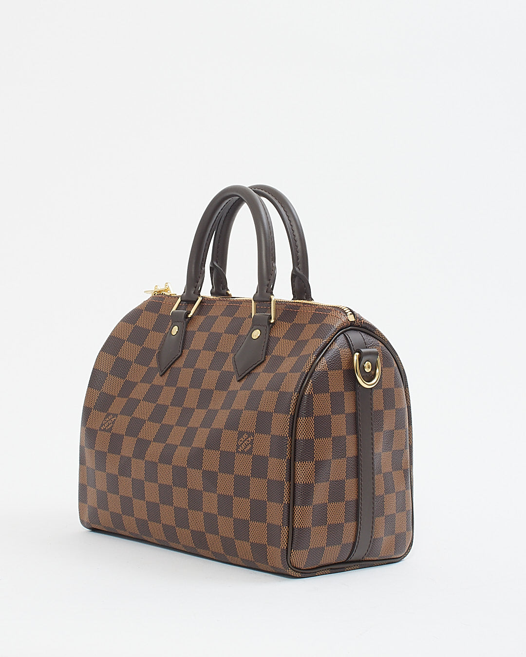 Louis Vuitton Damier Ebene Canvas Speedy 25 Bandouliere Bag