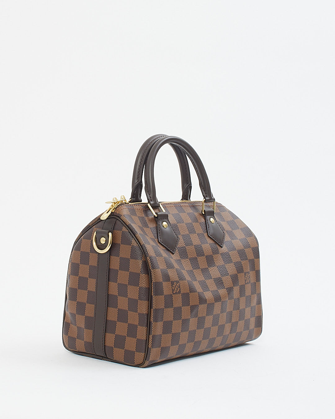 Louis Vuitton Damier Ebene Canvas Speedy 25 Bandouliere Bag