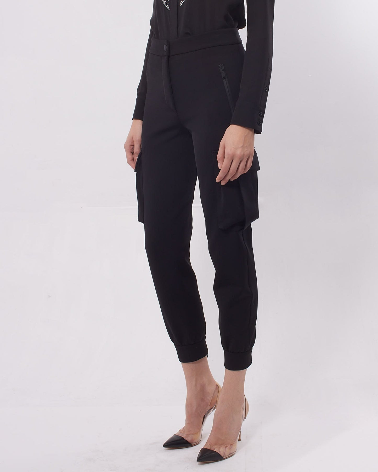 Louis Vuitton Black Cargo Trousers - 34