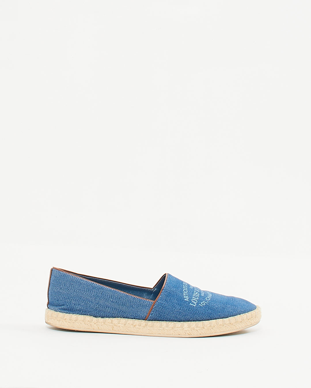 Louis Vuitton Blue Denim 101 Champ- Élysées Espadrilles - 39