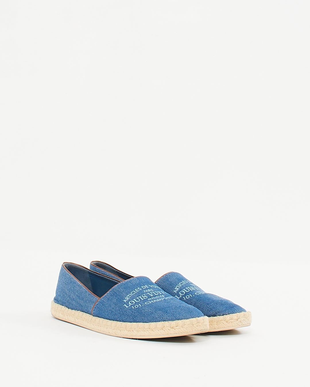 Louis Vuitton Blue Denim 101 Champ- Élysées Espadrilles - 39