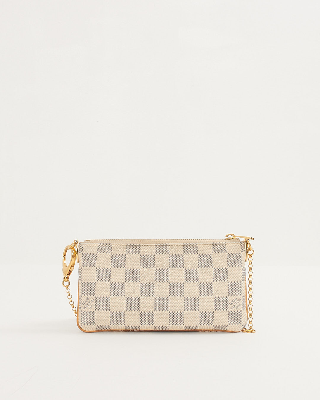Louis Vuitton Damier Azur Pochette Chain Bag
