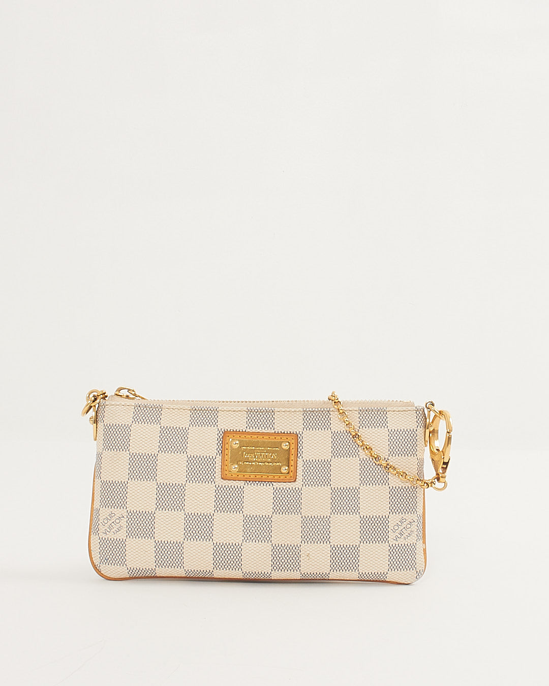 Louis Vuitton Damier Azur Pochette Chain Bag