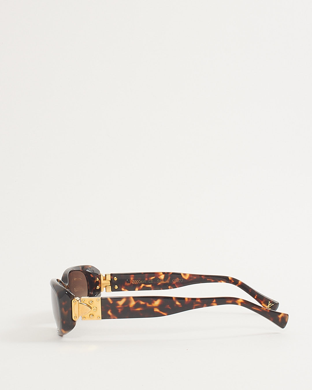 Louis Vuitton Brown Tortoise C0077 Lock-it Sunglasses
