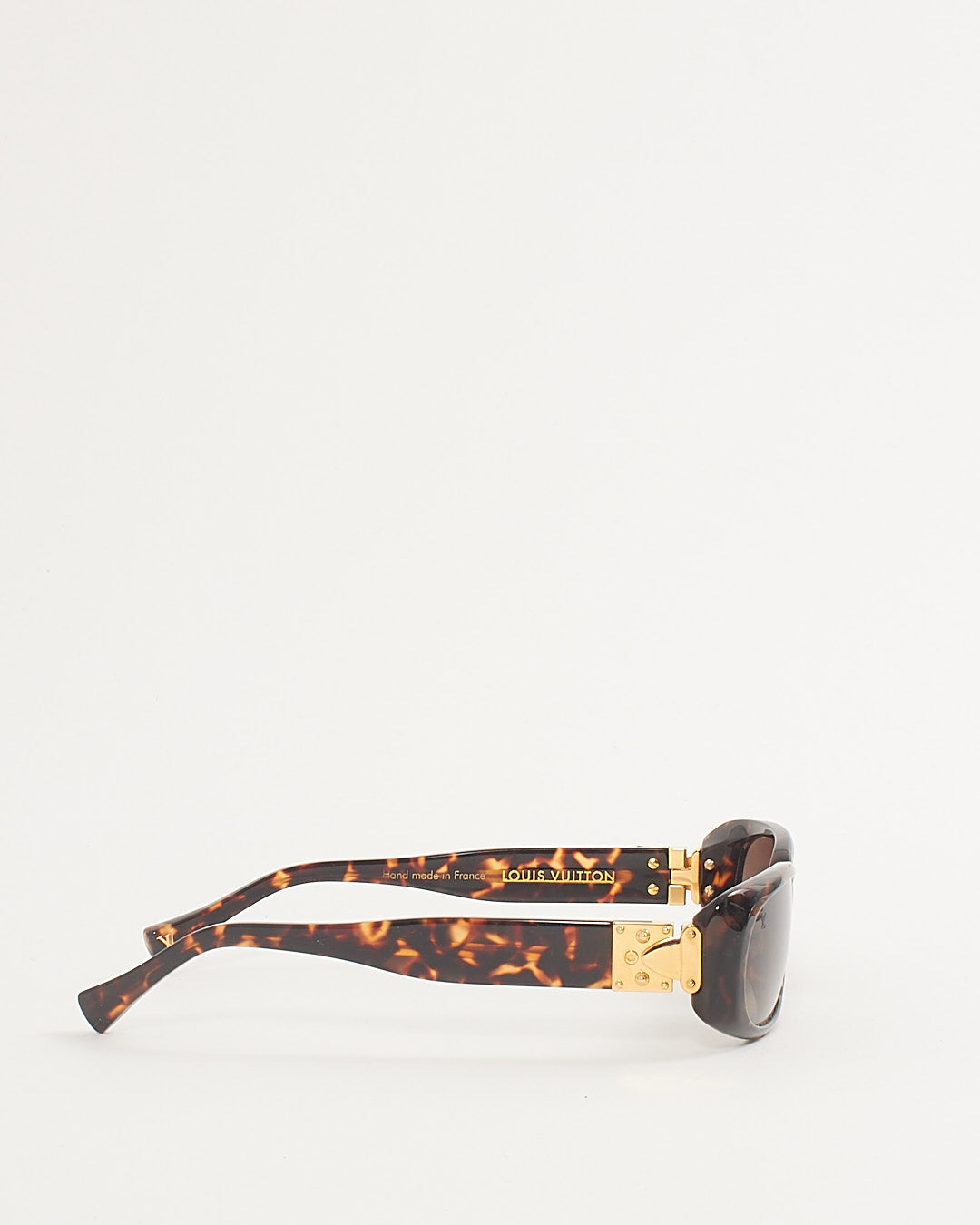 Louis Vuitton Brown Tortoise C0077 Lock-it Sunglasses