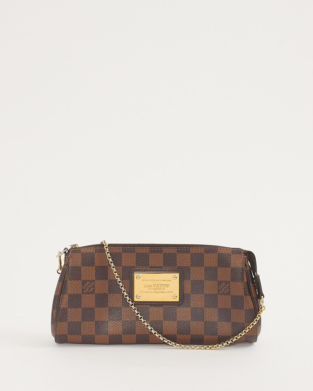 Louis Vuitton Damier Ebene Eva Clutch Bag