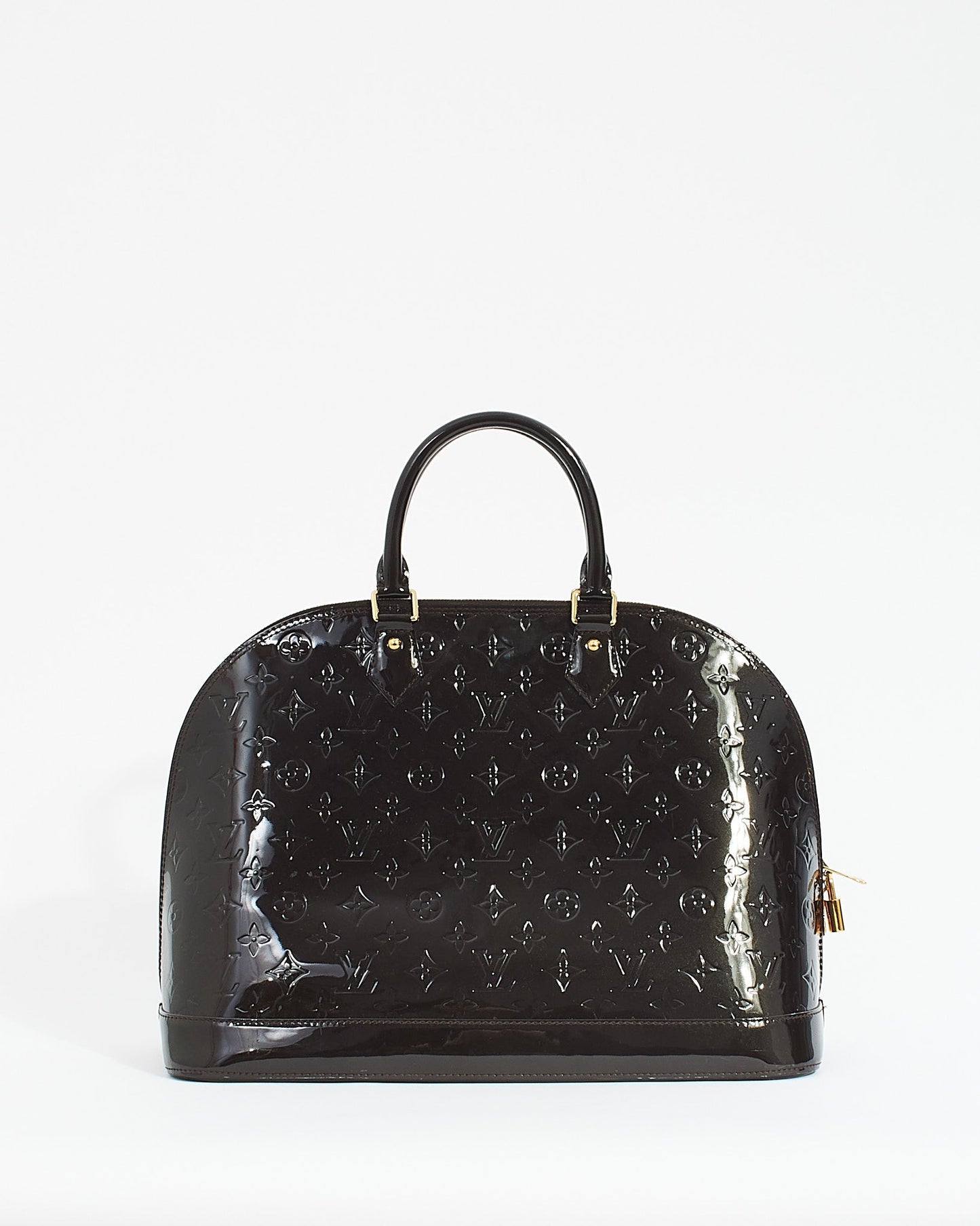 Louis Vuitton Brown Monogram Vernis Alma GM Bag