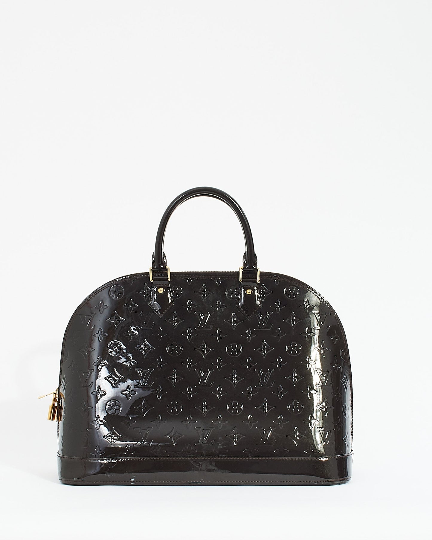 Louis Vuitton Brown Monogram Vernis Alma GM Bag